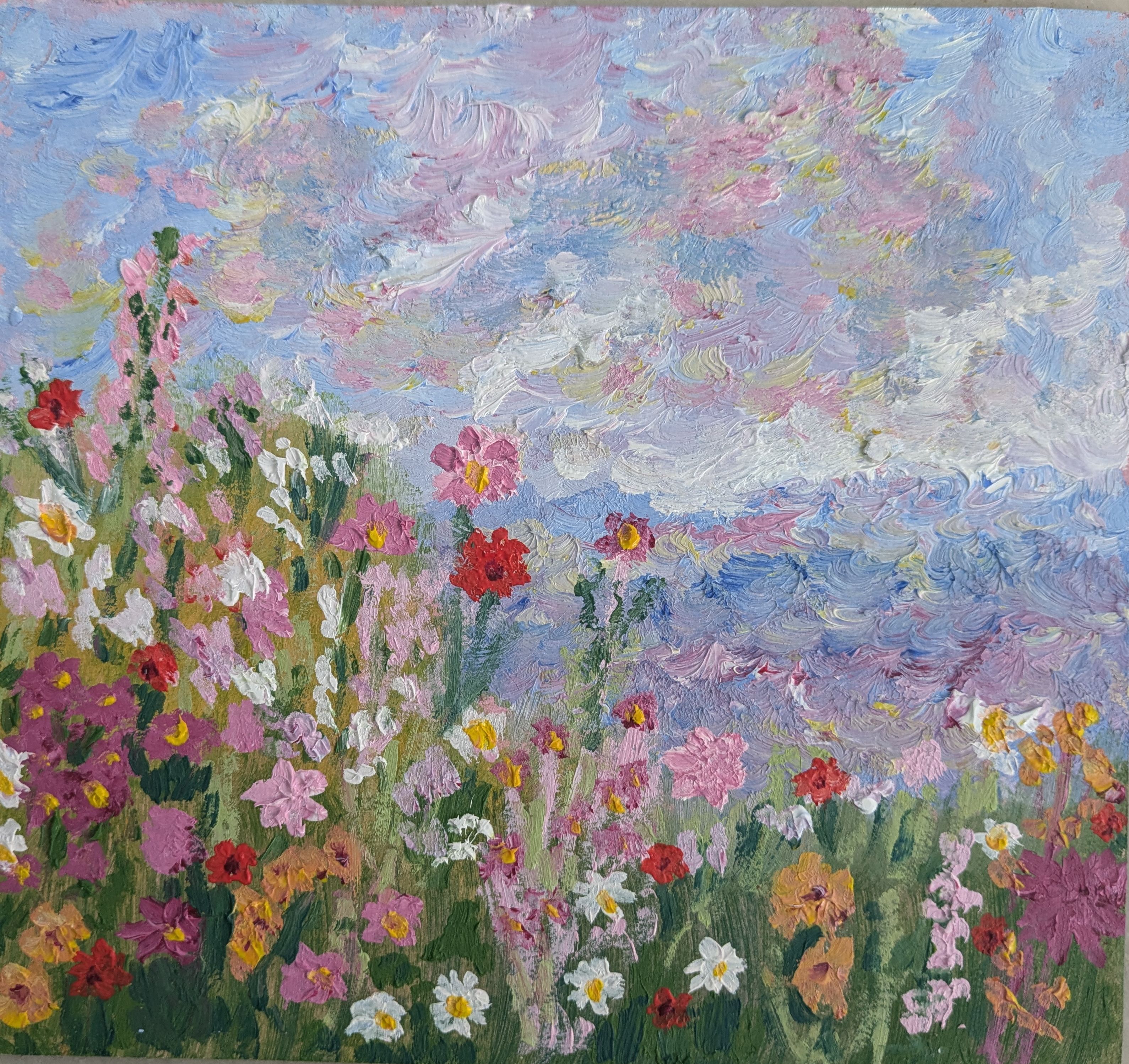 Obra en venta: Flores de colores